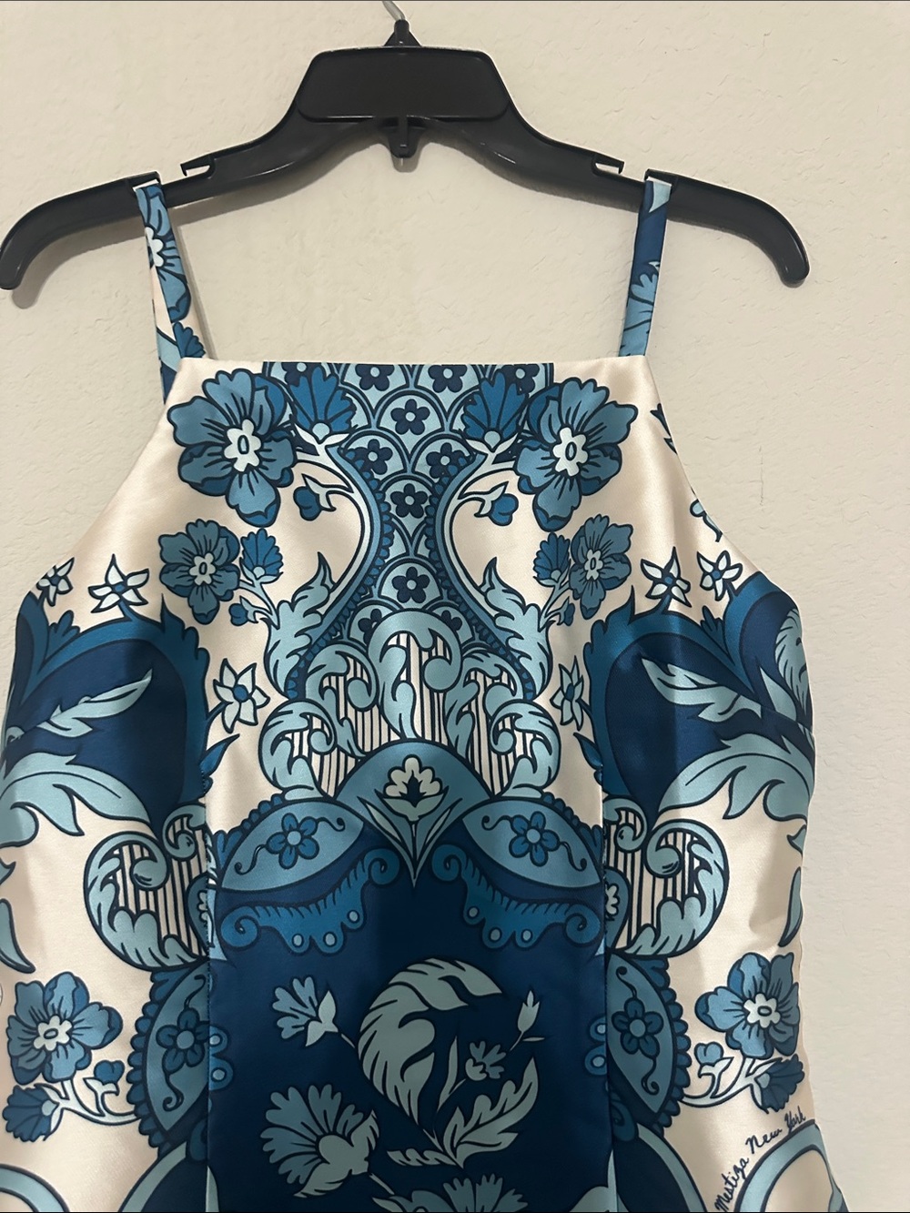 NWT MESTIZA NEW YORK Aniston Mini Dress Jardin Bleu - Picture 13 of 14